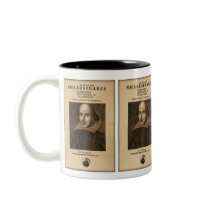 Front Piece to Shakespeare's First Folio Coffee Mug