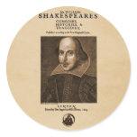Front Piece to Shakespeare's First Folio stickers
