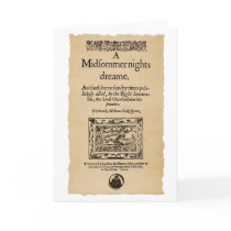Front Piece to the A Midsummer Nights Dream Quarto