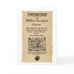 Front Piece to the A Midsummer Nights Dream Quarto cards