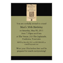 Front Piece to the Hamlet Quarto (1605 version) Personalized Invitations