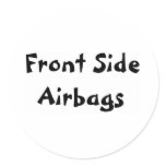 Front Side Airbags stickers