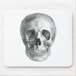 Frontal view drawing of a human skull mousepads