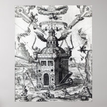 Frontispiece 'Collegium Fama Fraternitatis' Poster