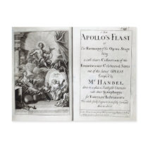 Frontispiece for Apollo's Feast, c.1734 Post Card