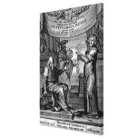Frontispiece of 'Dialogus De Systemate Mundi' Stretched Canvas Print