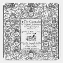 Frontispiece of 'The Chronicles of England' Sticker