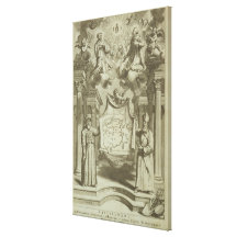 Frontispiece to 'China Illustrated' by Athanasius Gallery Wrap Canvas