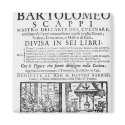 Frontispiece to cook book of Bartolomeo Scappi magnets