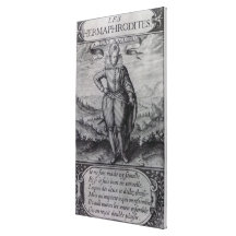Frontispiece to 'Les Hermaphrodites' Gallery Wrap Canvas