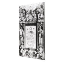 Frontispiece to 'The Holy Bible' Stretched Canvas Print