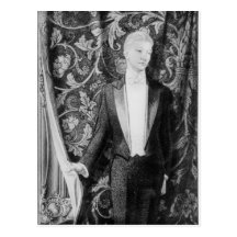 Frontispiece to 'The Picture of Dorian Grey' Postcard
