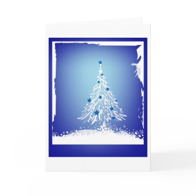 Frost Xmas tree Cards by Natasha_R_Graham