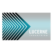 Frosted Chevron custom designer business card