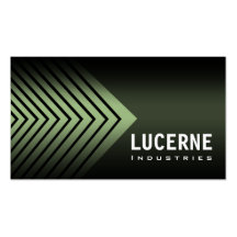 Frosted Chevron custom designer business card