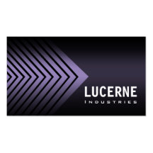 Frosted Chevron custom designer business card