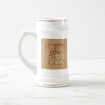 Frosted Cup, Steins - Purple Pony Carousel Coffee Mugs