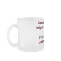 Frosted Glass Mug, 10 oz.