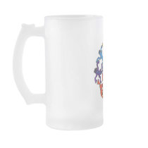 Frosted Glass Mug - Circle  of Lizards