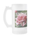 FROSTED GLASS SWEET 16 SPECIALTY MUGS - GIFTS