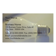 Frosted light bulb business card templates