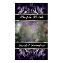 Frosted Rainbow Craft Shop Business Card