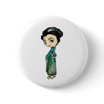 Frosted Spring Geisha buttons