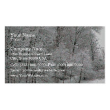 Frosted Tree Line Business Card Templates