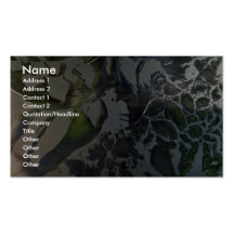 Frosted window-pane business card template