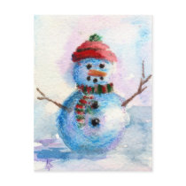 Frosty ACEO Postcard