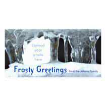 Frosty Greetings Photocard Individuelle Photo Karten