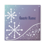 Frosty Snowflake Place Holder magnets