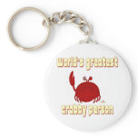 Frowning Red Crab World's Greatest   Person keychains