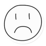 Frowning Smiley Stickers