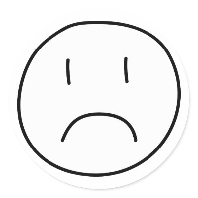 Frowning Smiley Stickers by Kimmiekins