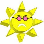 Frowning Sun Ornament Acrylic Cut Outs