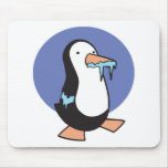 frozen icicle penguin mousepads