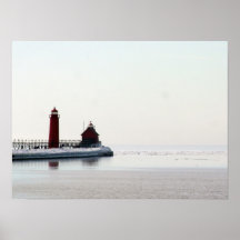 Frozen Lighthouse Poster