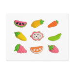 Fruit and vegetable shaped gummy candy