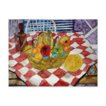 fruit basket still life art postcards painting