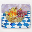 fruit basket still life kitchen art mouse pad mousepads