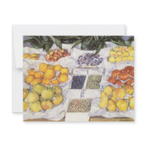 Fruit Displayed on a Stand by Gustave Caillebotte Custom Announcements
