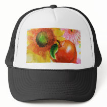 Fruit & flowers trucker hat