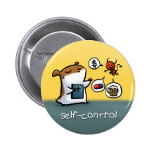 Fruit of the Spirit Button Badge (Self-Control)