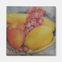 Fruit on Silver Tray Magnet