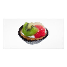 Fruit tart customised photo card