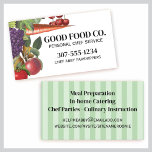 Fruit vegetable mega plant cooking business car... business cards