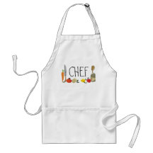 fruit vegetable utensils cooking apron