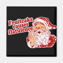 Fruitcake Causes Flatulence Fridge Magnets