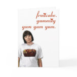 fruitcake model greeting card